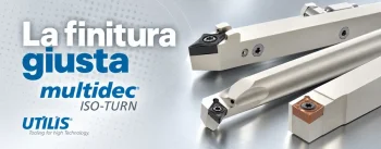 Utensili UTILIS multidec ISO-TURN per tornitura, con scritta La finitura giusta